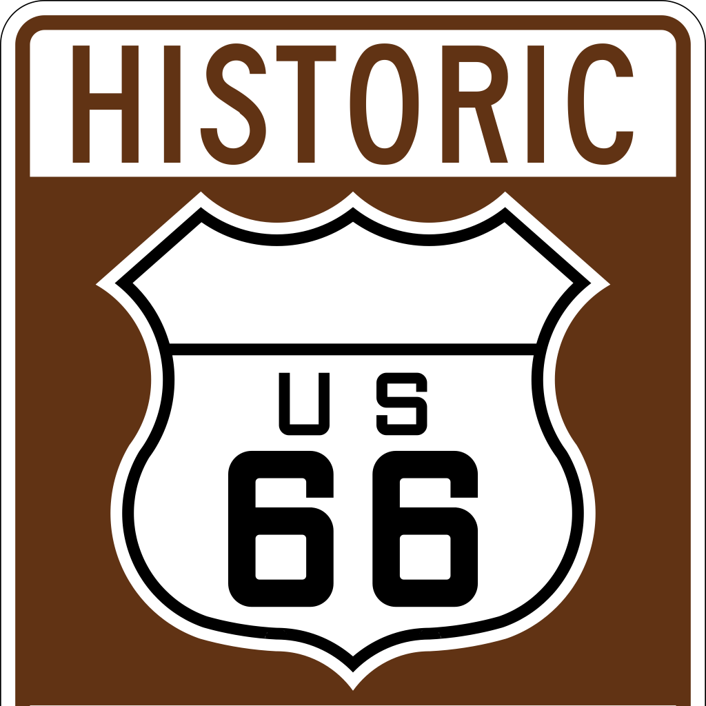 02_美国66号公路历史款盾牌标志